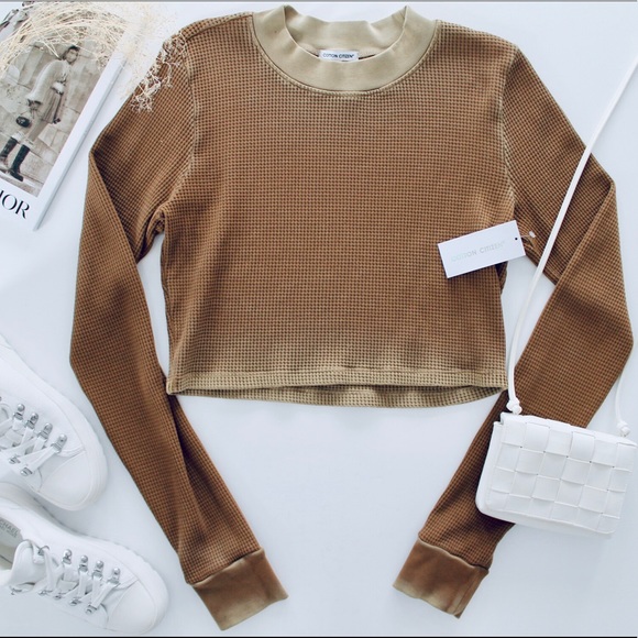 COTTON CITIZEN Waffle Knit Vintage Java Sweatsuit - Picture 2 of 3